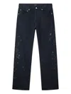 Purple Brand P011 Beaded-splatter Jeans In Black