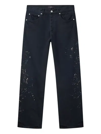 Purple Brand P011 Beaded-splatter Jeans In Black