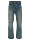 Purple Brand 'hadley Vintage' Blue Jeans With Ripped Detail On The Front And Logo Patch On The Rear In Blue