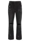 Purple Brand P011 Knee Slit Paint Jeans In Black