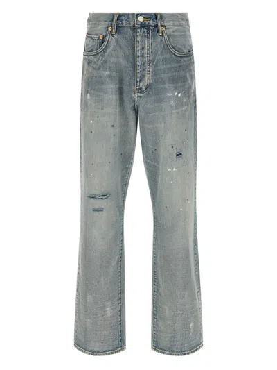 PURPLE BRAND P011 SLASH-PAINT JEANS