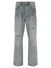 Purple Brand P011 Vintage Slash Paint Jeans In Blue