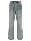 Purple Brand P011 Vintage Slash Paint Jeans In Blue