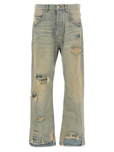 Purple Brand Light Blue P018 Verditer Destroyed Jeans