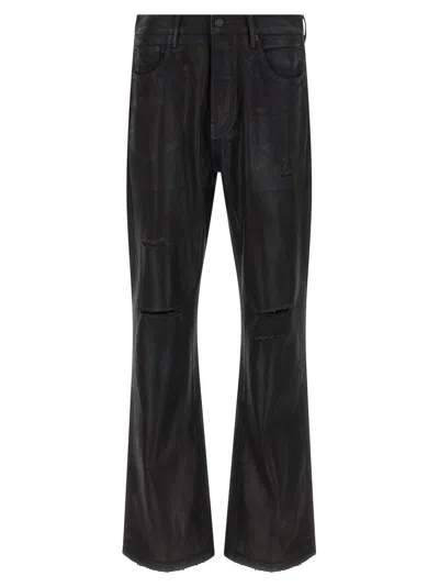 Purple Brand Purple P026 Rinsed Foil Bootcut Jeans In Black
