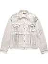 Purple Brand P027 Oversized Denim Jacket In White