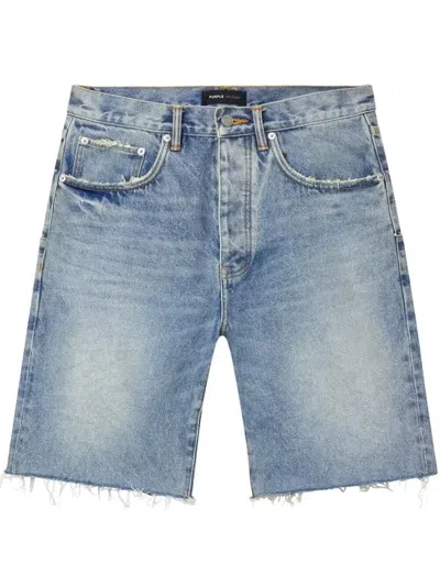 Purple Brand P059 Cast Iron Shorts In Blue