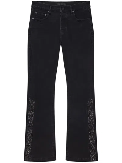 Purple Brand P067 Flared Jeans In Black
