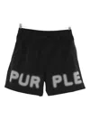 Purple Brand All Around Water Repellent Performance Shorts In Black