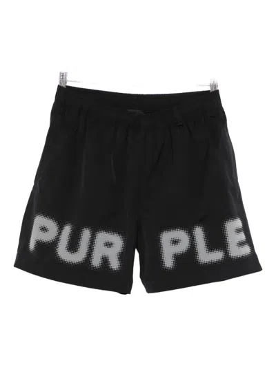 Purple Brand All Around Water Repellent Performance Shorts In Black