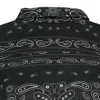 Purple Brand Padded Quilt Lined Shirt Black Casual Button-down Shirts In Black