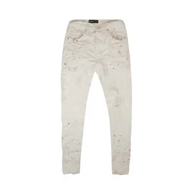 Pre-owned Purple Brand Paint Blowout Denim Pants 'white'