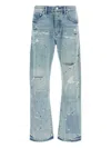 Purple Brand Patch Repairs Foil Jeans In Blue
