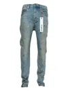 Purple Brand Paint-splatter Jeans In Blue