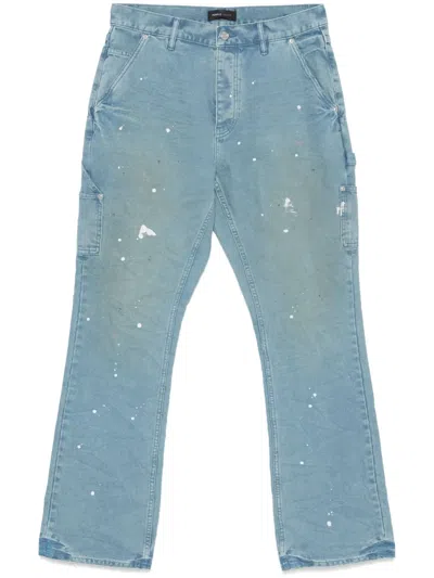 PURPLE BRAND PAINT-SPLATTER TROUSERS
