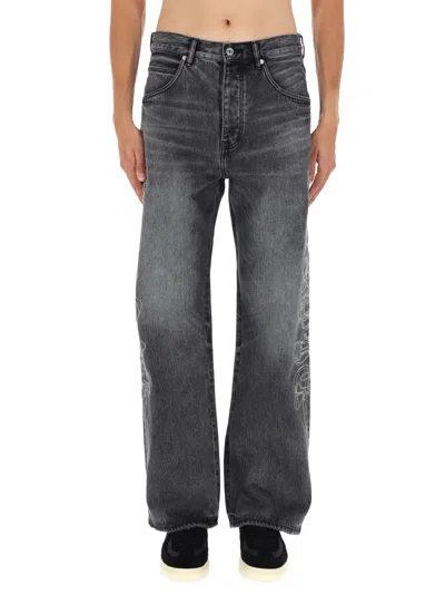 PURPLE BRAND PANTS "TRACED GOTHIC WORDMARK"