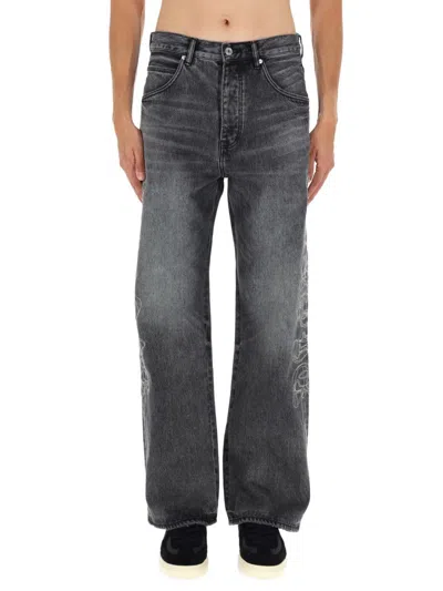 PURPLE BRAND PURPLE BRAND PANTS "TRACED GOTHIC WORDMARK"