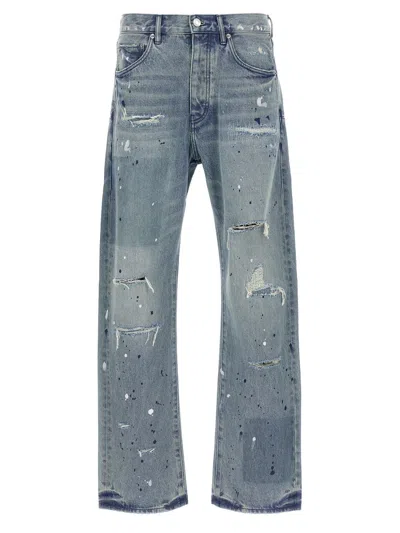PURPLE BRAND PURPLE BRAND 'PATCH REPAIRS FOIL' JEANS