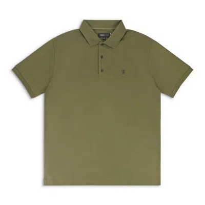 Purple Brand Pique Knit Polo Green Polo Shirts