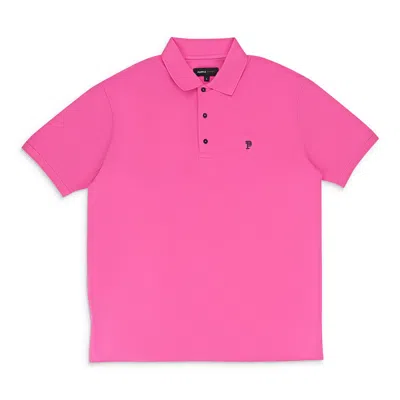 Purple Brand Pique Knit Polo Pink Polo Shirts