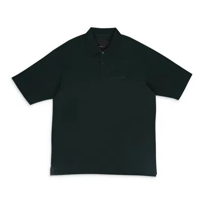 Purple Brand Pique Oversized Polo Green Polo Shirts
