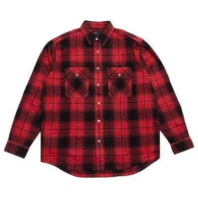 Pre-owned Purple Brand Plaid Flannel Long-sleeve Shirt 'red'