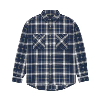 Pre-owned Purple Brand Plaid Flannel Shirt 'black'