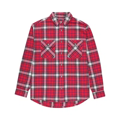 Pre-owned Purple Brand Plaid Flannel Shirt 'red'