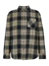 Purple Brand Multicolor Shirt With Check Motif And Patch Pocket In Cotton Man In Black