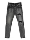Purple Brand Plaid-patch Jeans In Black