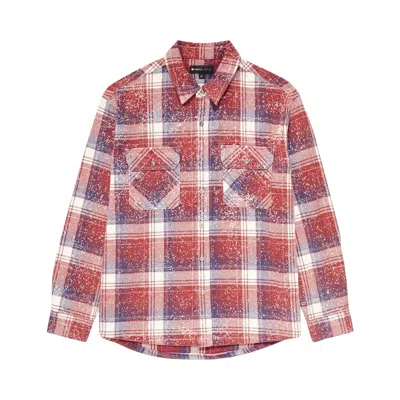 Pre-owned Purple Brand Plaid Woven Shirt 'red/navy/white'