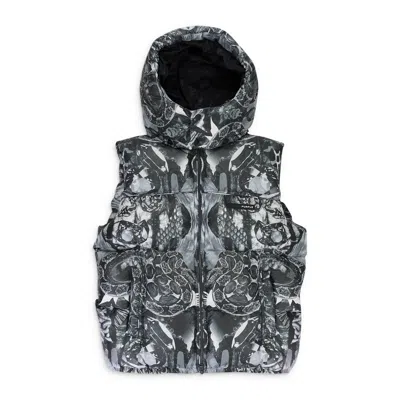 Purple Brand Poly Snap Off Hood Jet Multi Black Down & Puffer Jackets