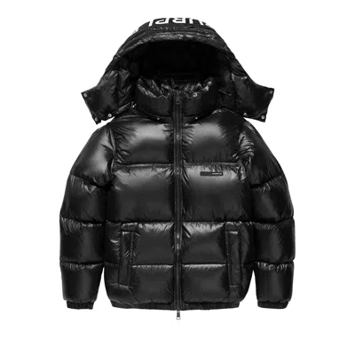 Pre-owned Purple Brand Poly Snap Off Hood Puffer Jacket 'black' | Men's Size M