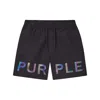 Purple Brand Holographic Wordmark Shorts
