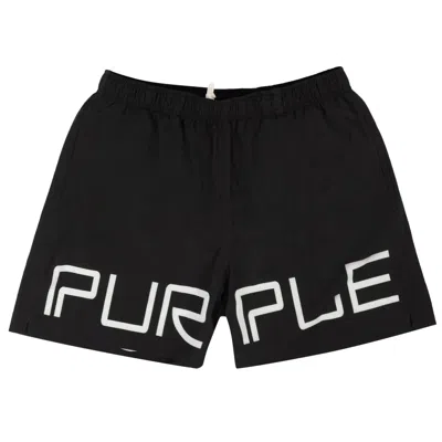 Pre-owned Purple Brand Printed All Round Short 'black' | Men's Size M