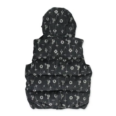Purple Brand Printed Corduroy Aop Down & Puffer Jackets In Black