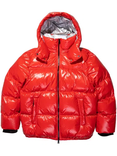Purple Brand Nylon Down Puffer Red Down & Puffer Jackets