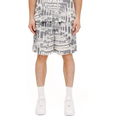 Purple Brand Pull-on Graphic Sweat Shorts