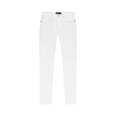 Pre-owned Purple Brand Quilted Destroy Pocket Skinny Jeans 'white' | Men's Size 28
