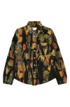 Purple Brand Quilted Long Sleeve Button-down Shirt In Green