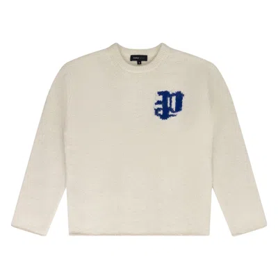 Pre-owned Purple Brand Relaxed Po Sweater 'off White' | Men's Size M