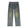 Purple Brand Mid-rise Straight Jeans In Blue