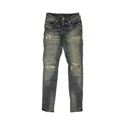Pre-owned Purple Brand Repair Slim Fit Jeans 'indigo' | Blue | Men's Size 33