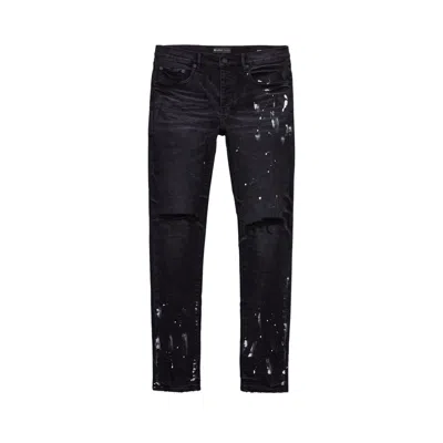 Pre-owned Purple Brand Resin Knee Slit 'black' | Men's Size 29