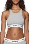 PURPLE BRAND PURPLE BRAND RIBBED BRALETTE