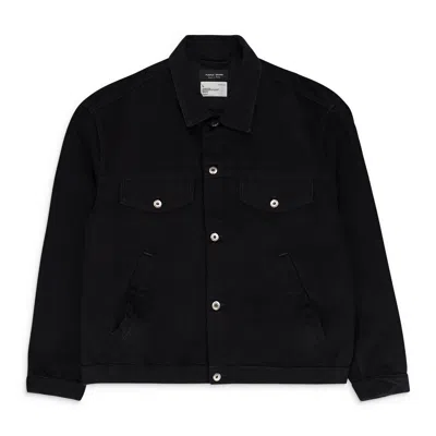 Purple Brand Rinse Wash Black Denim Jackets