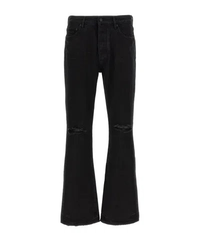 Purple Brand Rip Bootcut Jeans In Black