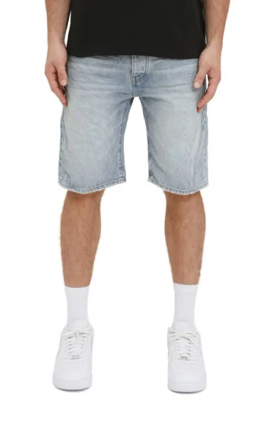 Purple Brand Rivio Worn Relaxed Fit Denim Shorts