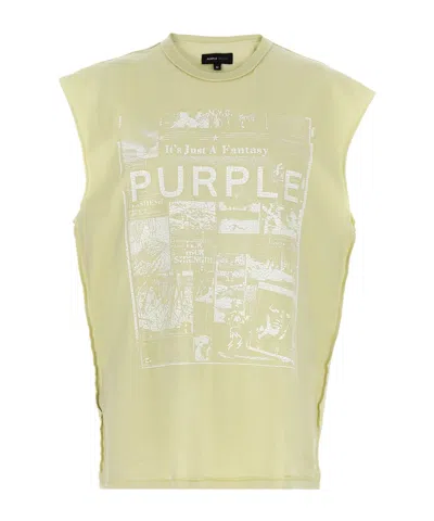 Purple Brand Round Neck T-shirt In Nude