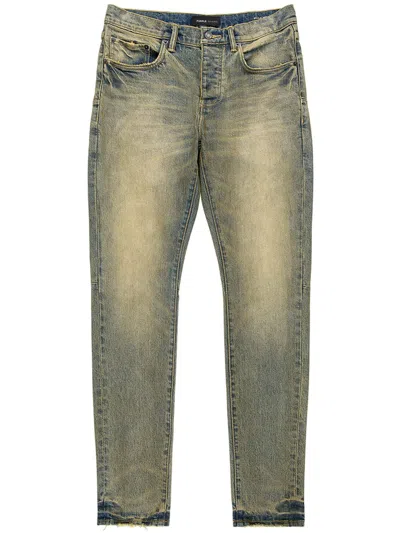 Purple Brand Sand Dune Cross "dk Indigo" Skinny Jeans In Blue